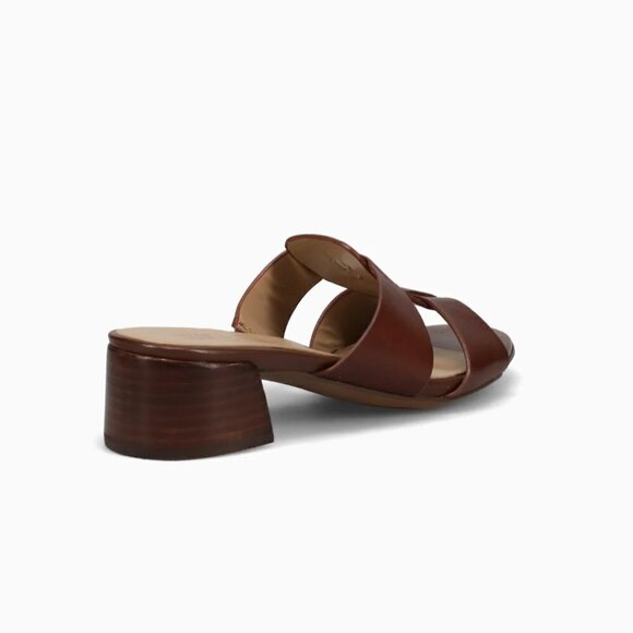 NATURALIZER JOEY LEATHER BLOCK HEEL SLIDE SANDALS - Picture 4 of 11
